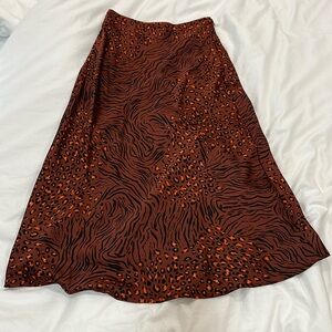 ASTR THE LABEL | Animal Print Midi Skirt